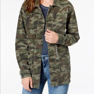 KUT from the Kloth studded/ distressed army jacket